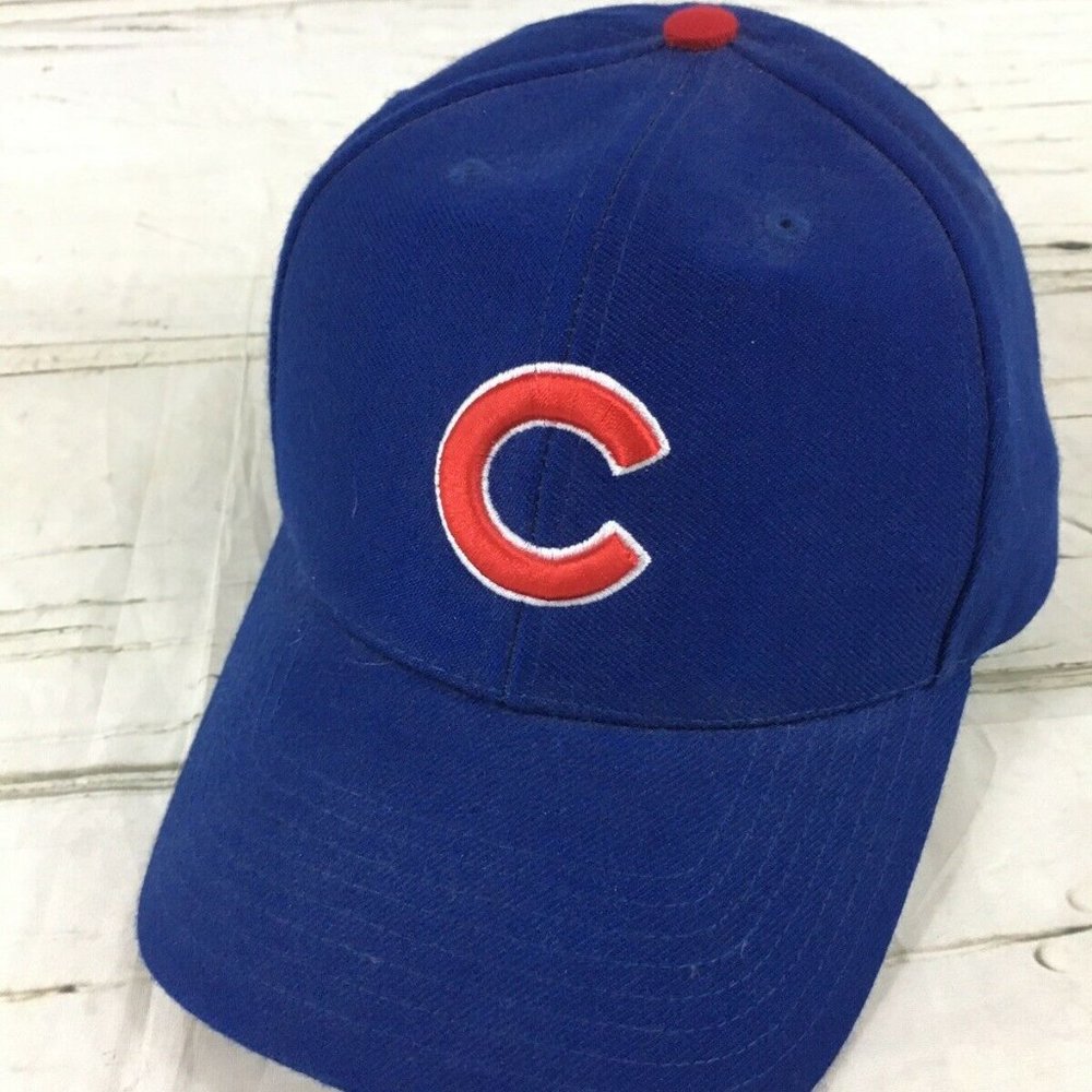 Vintage Chicago Cubs MLB Blue Adjustable Hat Cap Twin Enterprises EUC